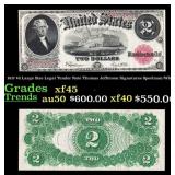 1917 $2 Large Size Legal Tender Note Thomas Jeffer
