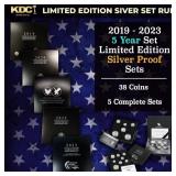 2019-2023 5 Year Set of Limited Edition Silver Pro