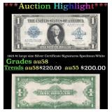 1923 $1 large size Silver Certificate Grades Choic