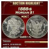 1888-s Morgan Dollar $1 ms65+ pl SEGS