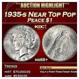 1935-s Peace Dollar Near Top Pop $1 ms66+ SEGS