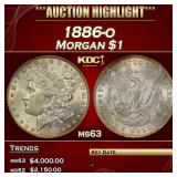 1886-o Morgan Dollar $1 ms63 USCG