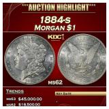 1884-s Morgan Dollar $1 ms62 USCG