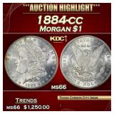 1884-cc Morgan Dollar $1 ms66 SEGS