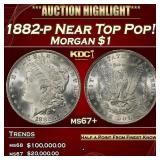 1882-p Morgan Dollar Near Top Pop! $1 ms67+ SEGS