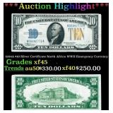 1934A $10 Silver Certificate North Africa WWII Eme
