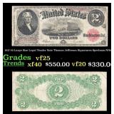 1917 $2 Large Size Legal Tender Note Thomas Jeffer