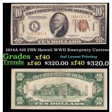 1934A $10 FRN Hawaii WWII Emergency Currency Grade