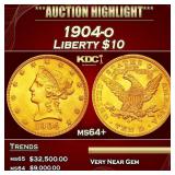 1904-o Gold Liberty Eagle $10 ms64+ SEGS