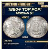 1880-p Morgan Dollar TOP POP! $1 ms67 SEGS