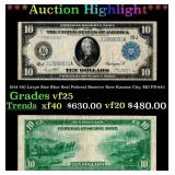 1914 $10 Large Size Blue Seal Federal Reserve Note