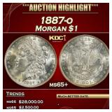 1887-o Morgan Dollar $1 ms65+ SEGS