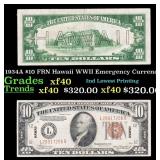 1934A $10 FRN Hawaii WWII Emergency Currency Grade