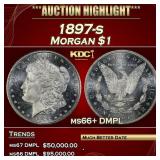 1897-s Morgan Dollar $1 ms66+ DMPL SEGS