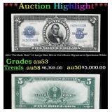 1923 $5 Large Size Silver Certificate "Porthole No