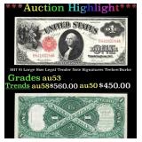 1917 $1 Large Size Legal Tender Note Grades Select