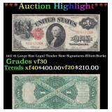 1917 $1 Large Size Legal Tender Note Grades vf++ S