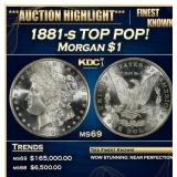 1881-s Morgan Dollar TOP POP! $1 ms69 SEGS