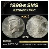 1998-s SMS Kennedy Half Dollar 50c sp70 SEGS