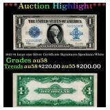 1923 $1 large size Silver Certificate Grades Choic