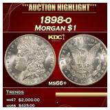 1898-o Morgan Dollar $1 ms66+ SEGS