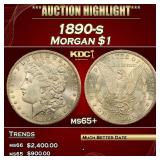 1890-s Morgan Dollar $1 ms65+ SEGS
