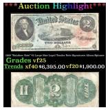 1869 $2 Large Size Legal Tender Note "Rainbow Note