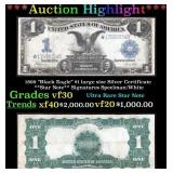 **Star Note** 1899 $1 large size Silver Certificat