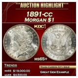 1891-cc Morgan Dollar $1 ms65+ SEGS