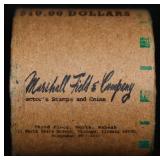 CCO- Rare Peace Circ MARSHALL FIELDS 10 $1 Roll Gr