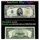 1934A $5 Silver Certificate North Africa WWII Emer