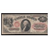 1878 $1 Large Size Legal Tender Note Grades vf+ FR