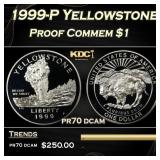 1999-P Yellowstone Proof Modern Commem Dollar $1 p