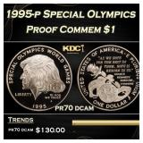 1995-p Special Olympics Proof Modern Commem Dollar