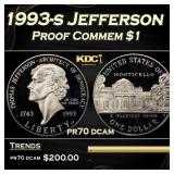 1993-s Jefferson Proof Modern Commem Dollar $1 pr7