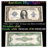 **Star Note** 1923  $1 large size Silver Certifica