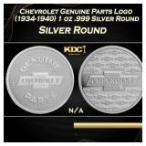Chevrolet Genuine Parts Logo (1934-1940) 1 oz .999