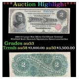 1886 $2 Large Size Silver Certificate General Winf