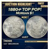 1880-p Morgan Dollar TOP POP! $1 ms67 SEGS