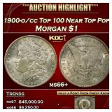 1900-o/cc Top 100 Morgan Dollar Near Top Pop! $1 m