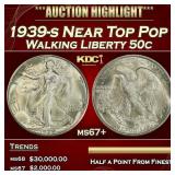 1939-s Walking Liberty Half Dollar Near Top Pop 50