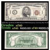 1934A $5 FRN Hawaii WWII Emergency Currency Key To