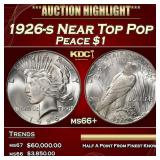1926-s Peace Dollar Near Top Pop $1 ms66+ SEGS