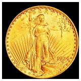 1924-p Gold St. Gaudens Double Eagle Near Top Pop!
