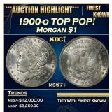 1900-o Morgan Dollar TOP POP! $1 ms67+ SEGS