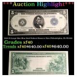 1914 $5 Large Size Blue Seal Federal Reserve Note