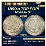 1890-o Morgan Dollar TOP POP! $1 ms66+ SEGS