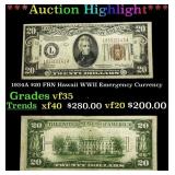 1934A $20 FRN Hawaii WWII Emergency Currency Grade