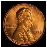 1973-p Lincoln Cent TOP POP! 1c ms67+ rd SEGS