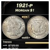 1921-p Morgan Dollar $1 Grades ms65+